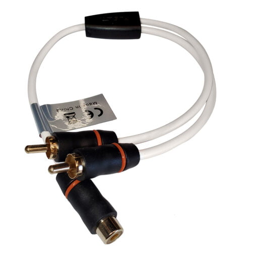 Fusion RCA Cable Splitter - 1 Female to 2 Male - 1' #010-12895-00 Fusion